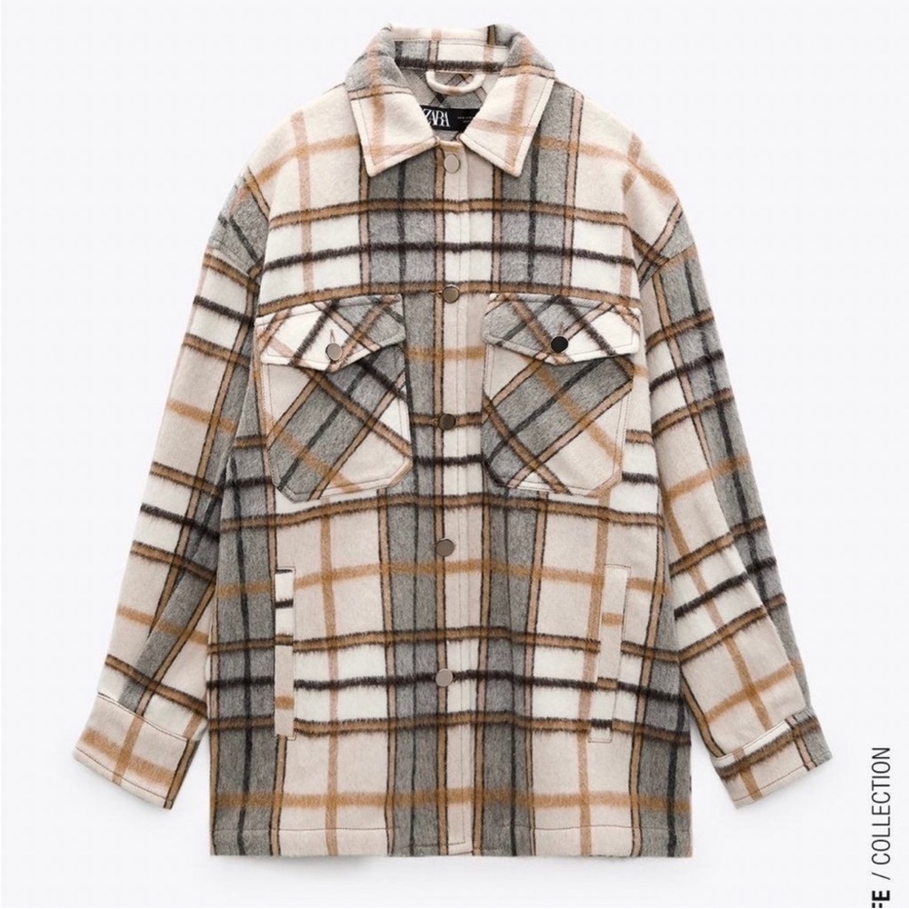 Zara Plaid Overshirt